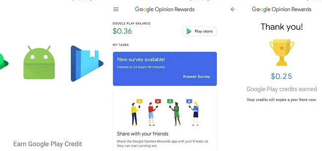 Google opinion rewards